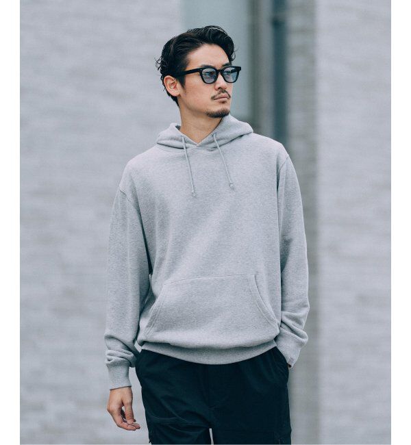 EDIFICE「WEB限定 LOOPWHEELER for LOWERCASE ライトツリウラケ ルーズフィット フーディー」|パーカー|