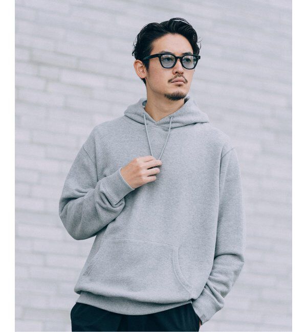 EDIFICE「WEB限定 LOOPWHEELER for LOWERCASE ライトツリウラケ ルーズフィット フーディー」|パーカー|