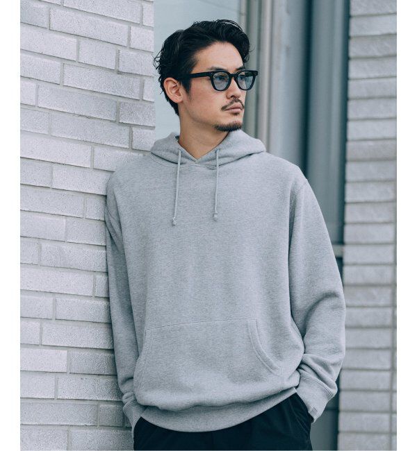 EDIFICE「WEB限定 LOOPWHEELER for LOWERCASE ライトツリウラケ ルーズフィット フーディー」|パーカー|