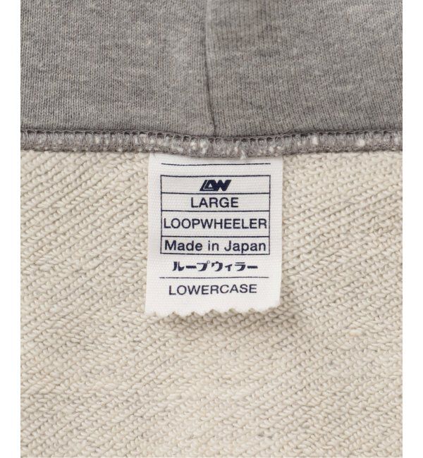 EDIFICE「WEB限定 LOOPWHEELER for LOWERCASE ライトツリウラケ ルーズフィット フーディー」|パーカー|