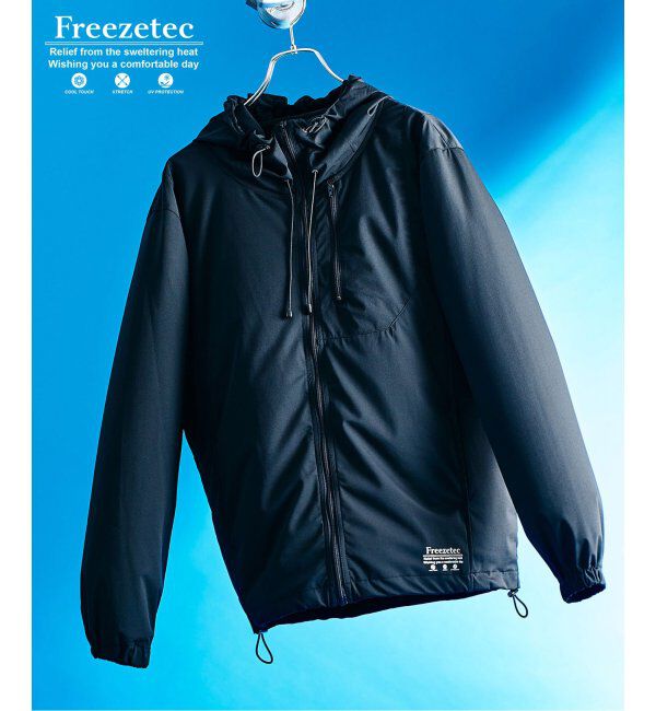 417 EDIFICE「《追加》"超冷感" UVCUT Freezetec パーカー」|パーカー|ブラック