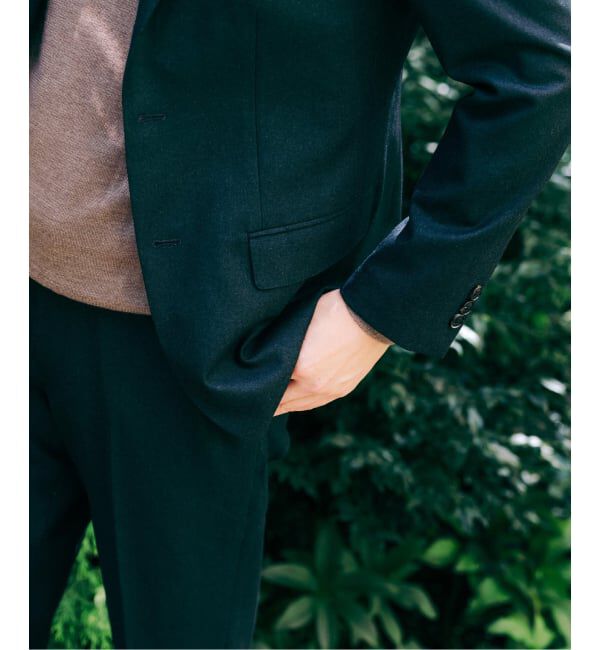 EDIFICE「SUPER 120&rsquo;s ウールサキソニー 2ボタン ジャケット【セットアップ着用可能】」|テーラードジャケット|