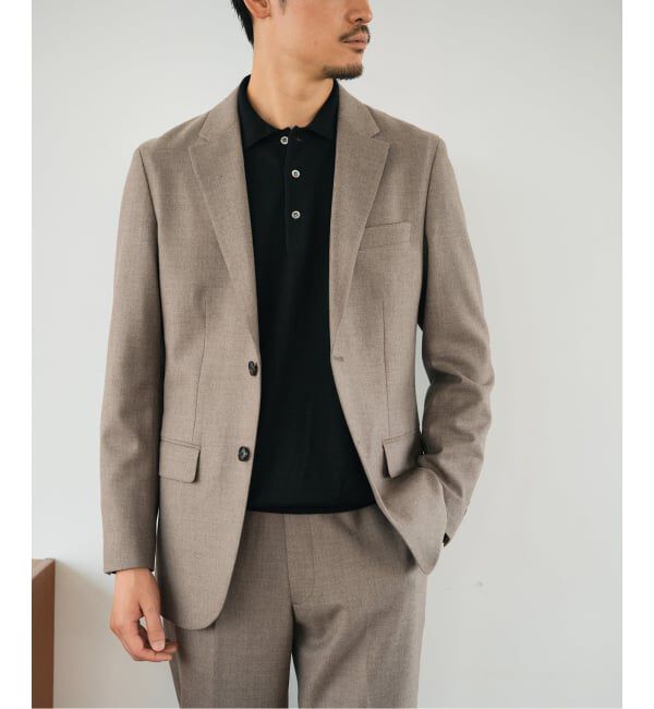 EDIFICE「SUPER 120&rsquo;s ウールサキソニー 2ボタン ジャケット【セットアップ着用可能】」|テーラードジャケット|