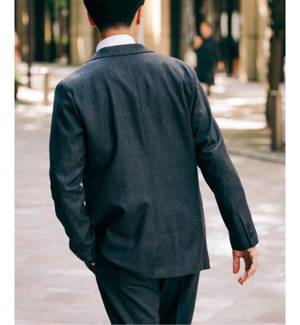 EDIFICE「SUPER 120&rsquo;s ウールサキソニー 2ボタン ジャケット【セットアップ着用可能】」|テーラードジャケット|