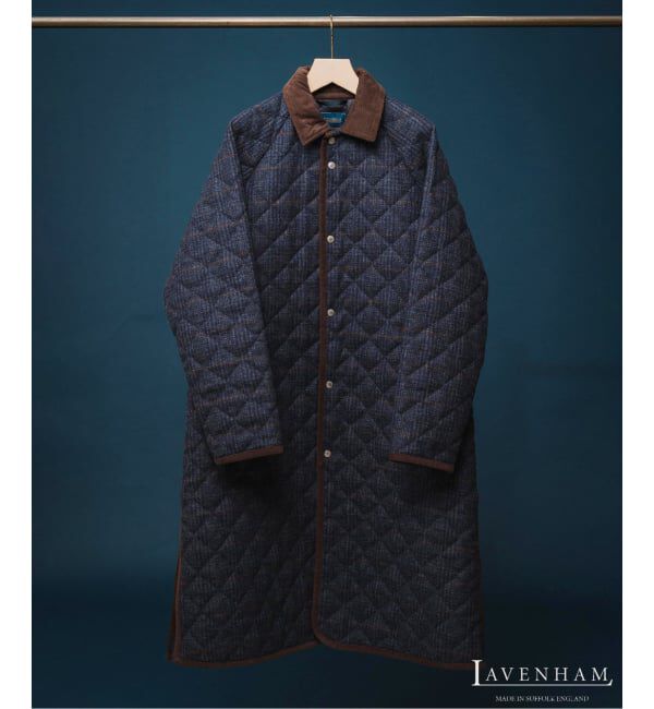 EDIFICE「LAVENHAM (ラベンハム) 別注 Belted Chantry (ウィンドウペン)」|その他|ネイビー