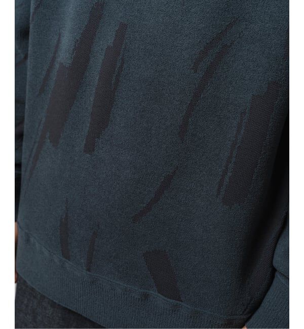 EDIFICE「ジャガード シェニール ヤーン クルーネック プルオーバー」|ニット・セーター|