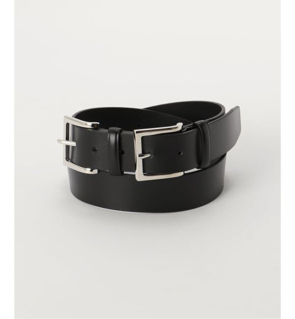 PULP「【Geek Office / ギークオフィス】LCDC TM / DOUBLE BUCKLE LEATHER BELT」|ベルト|ブラック