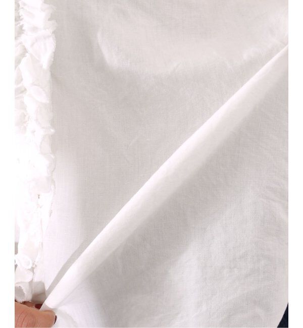 journal standard luxe「《追加》CLシャンブレー フリルブラウス」|シャツ・ブラウス|