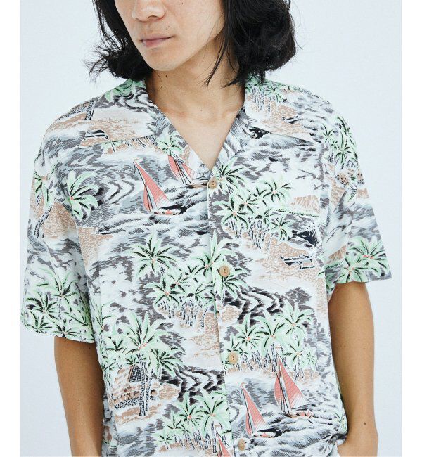 JOURNAL STANDARD「SUN SURF &times; JOURNAL STANDARD / 別注 アロハシャツ Palmtree &times; Wave」|シャツ・ブラウス|