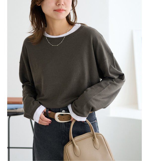 JOURNAL STANDARD relume「《WEB限定追加4/2枚セット》3WAYレイヤードニットプルオーバー」|ニット・セーター|カーキ