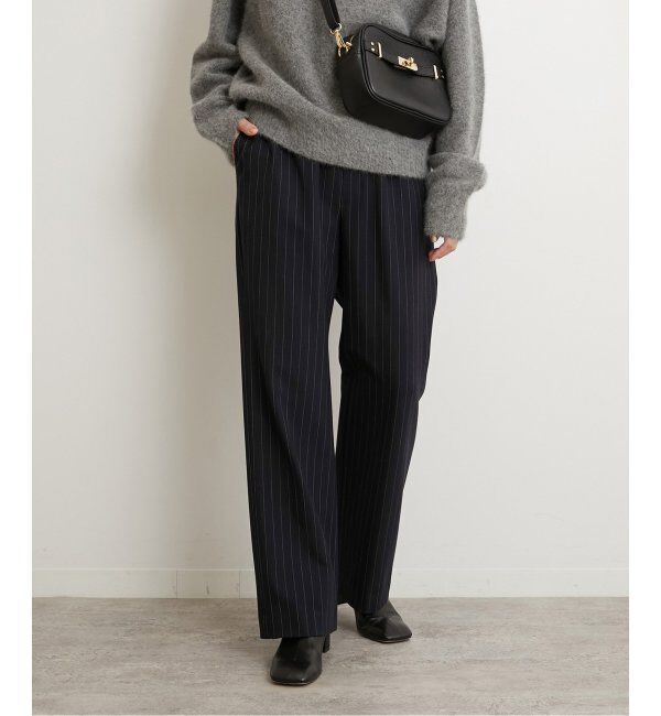 JOURNAL STANDARD relume「《追加3》サーモサキソニー裏起毛パンツ」|スラックス|ネイビー