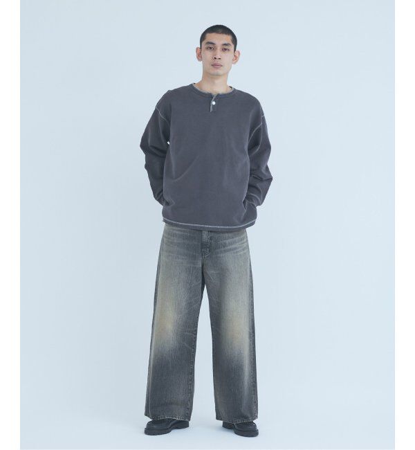 JOURNAL STANDARD「OEジャカード ピグメントヘンリーネック」|Tシャツ・カットソー|