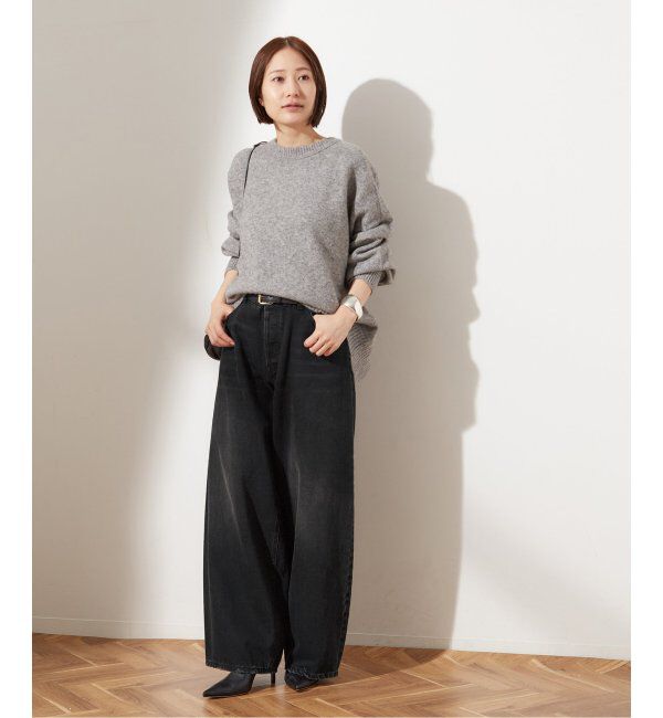 journal standard L'essage「《追加》【HAIKURE/ハイクル】BETHEANY ASIAN FIT MID BLACK：デニム」|デニム|