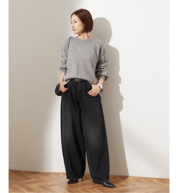 journal standard L'essage「《追加》【HAIKURE/ハイクル】BETHEANY ASIAN FIT MID BLACK：デニム」|デニム|