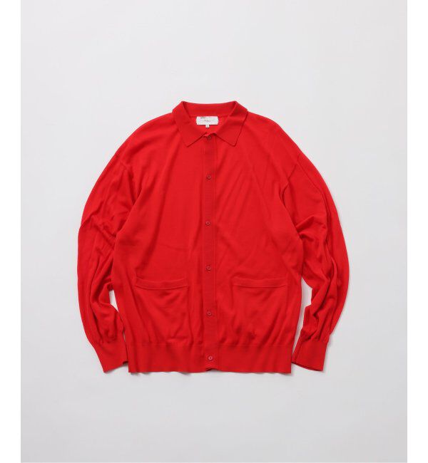 JOURNAL STANDARD「【FOLL / フォル】washable wool knit shirt」|ニット・セーター|レッド