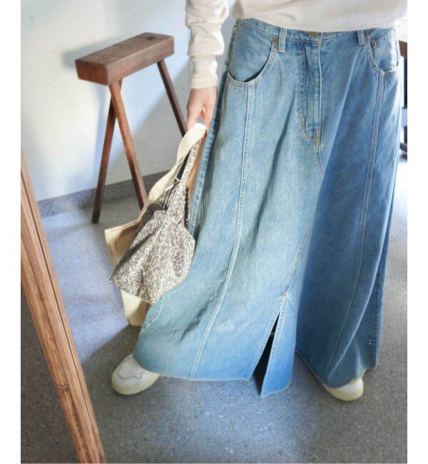 journal standard luxe「11OZデニム スウィッチスカート」|スカート|ブルー A