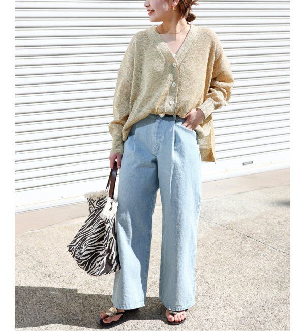 JOURNAL STANDARD relume「《追加》PEリネンルーズVカーディガン」|カーディガン|