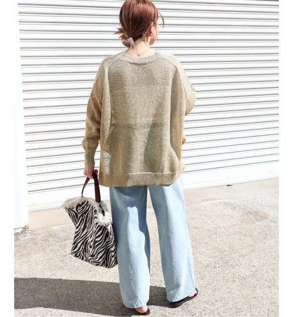 JOURNAL STANDARD relume「《追加》PEリネンルーズVカーディガン」|カーディガン|