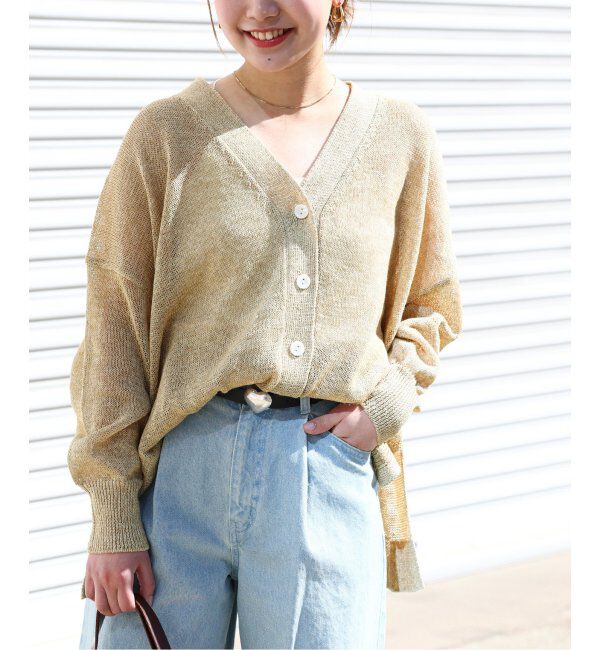 JOURNAL STANDARD relume「《追加》PEリネンルーズVカーディガン」|カーディガン|