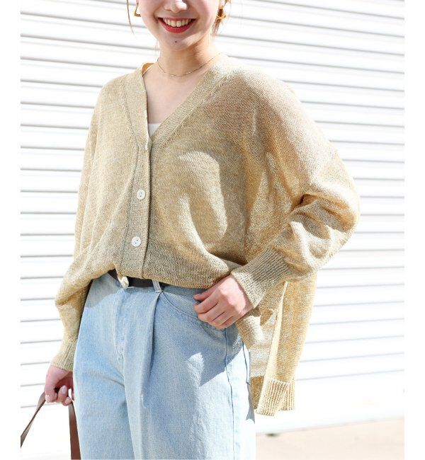 JOURNAL STANDARD relume「《追加》PEリネンルーズVカーディガン」|カーディガン|ベージュ