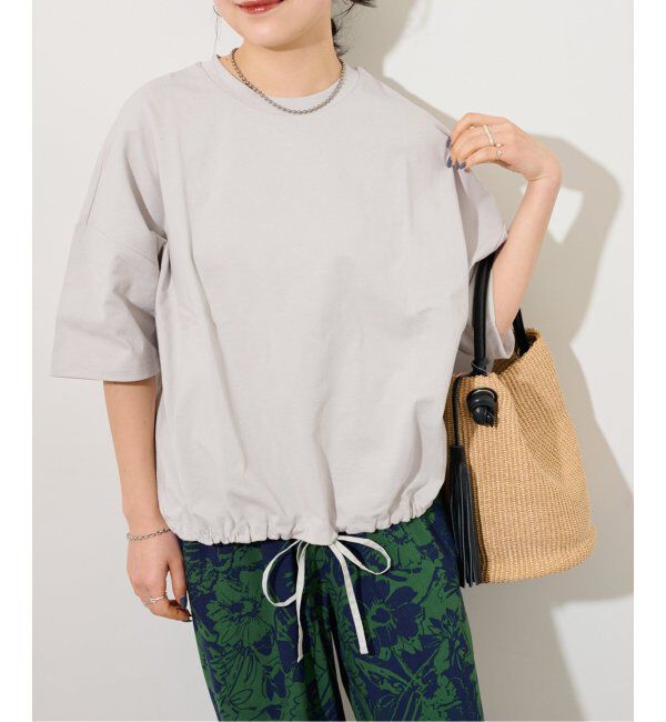 JOURNAL STANDARD relume「《追加》ギャザーヘムショートスリーブTシャツ」|Tシャツ・カットソー|グレーB