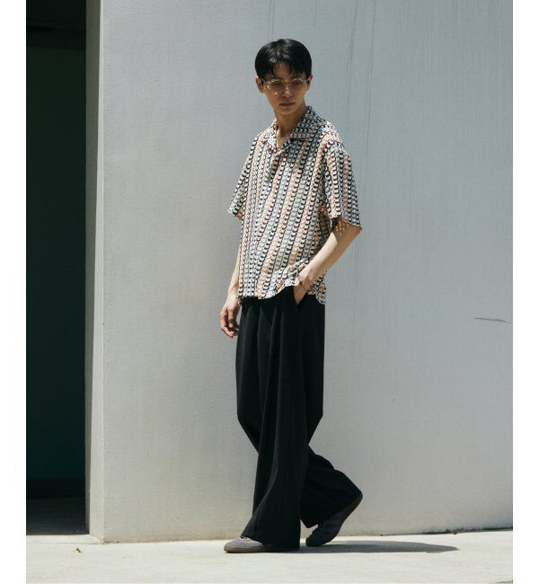 JOURNAL STANDARD「アブストラクト レース 半袖 シャツ」|シャツ・ブラウス|