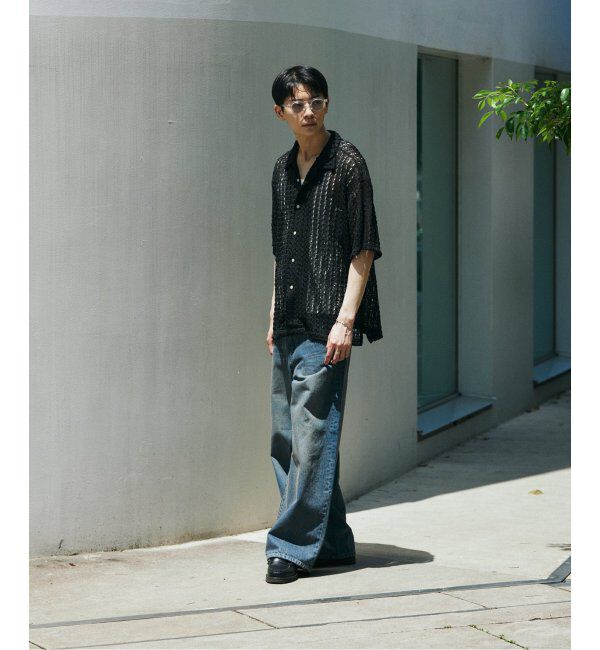 JOURNAL STANDARD「アブストラクト レース 半袖 シャツ」|シャツ・ブラウス|