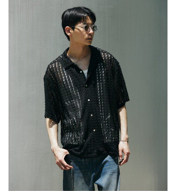 JOURNAL STANDARD「アブストラクト レース 半袖 シャツ」|シャツ・ブラウス|