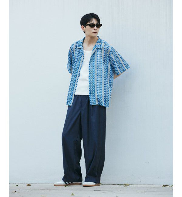 JOURNAL STANDARD「アブストラクト レース 半袖 シャツ」|シャツ・ブラウス|