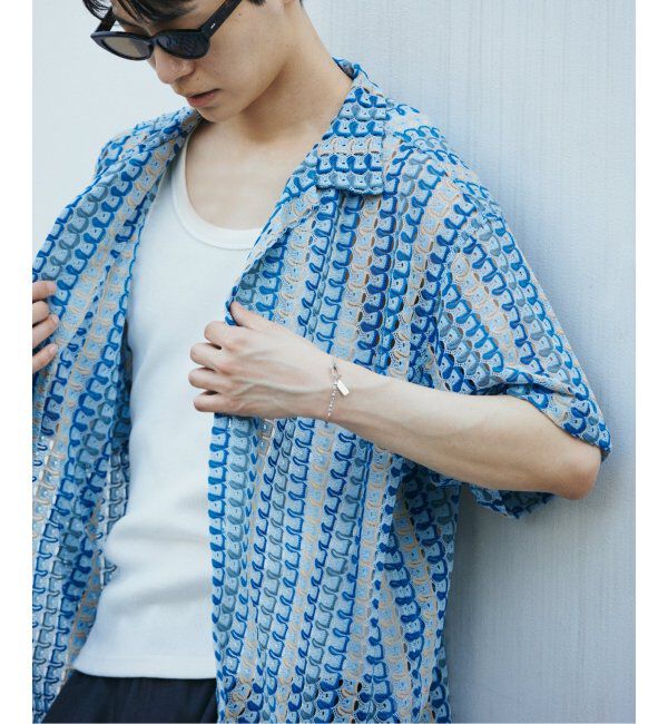 JOURNAL STANDARD「アブストラクト レース 半袖 シャツ」|シャツ・ブラウス|