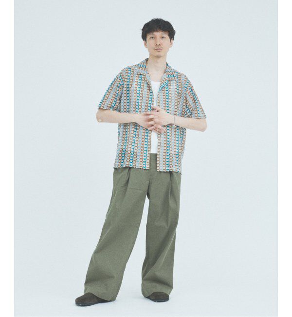 JOURNAL STANDARD「アブストラクト レース 半袖 シャツ」|シャツ・ブラウス|