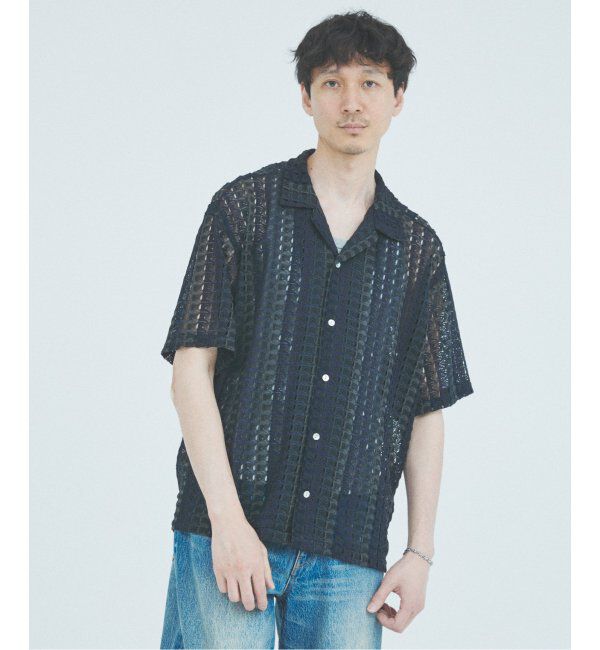 JOURNAL STANDARD「アブストラクト レース 半袖 シャツ」|シャツ・ブラウス|