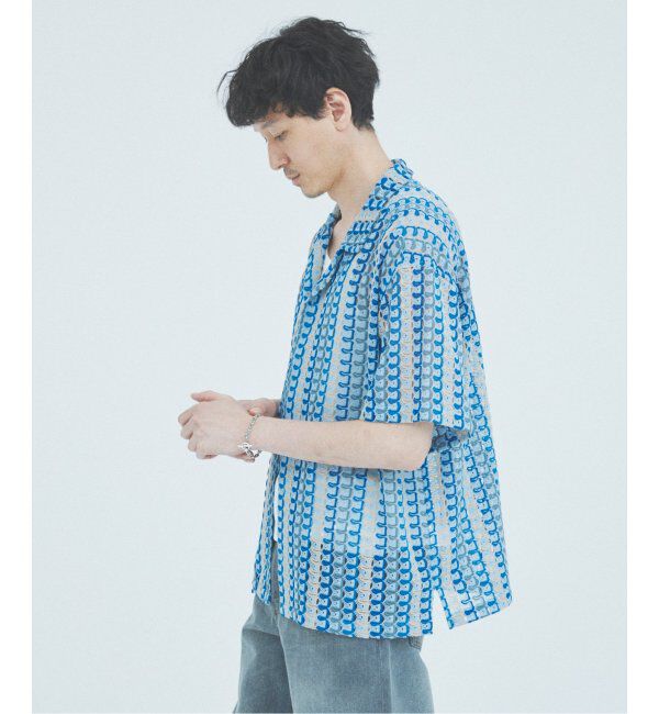 JOURNAL STANDARD「アブストラクト レース 半袖 シャツ」|シャツ・ブラウス|