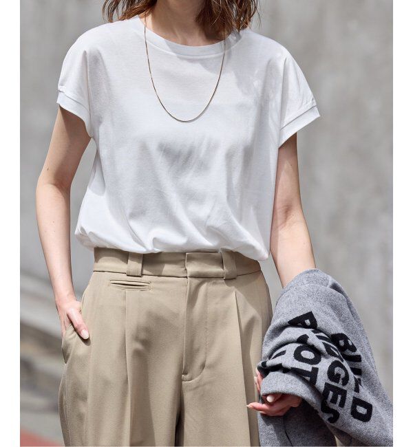 JOURNAL STANDARD「《追加3》汗ジミ防止ナノシアコンパクトTシャツ」|Tシャツ・カットソー|ホワイト