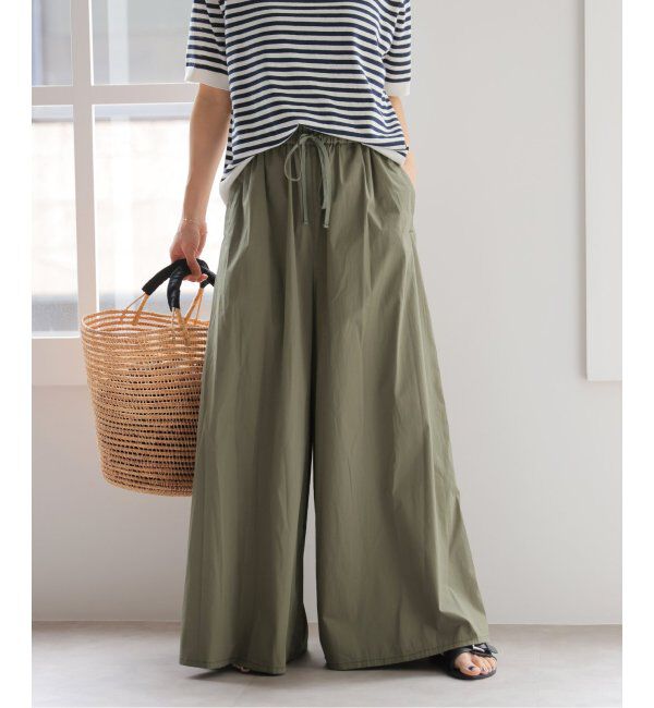 JOURNAL STANDARD relume「《追加》【MULTI FUNC+】UVカット / 接触冷感 / ギャザーワイドパンツ」|その他|カーキ