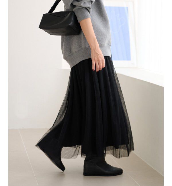 JOURNAL STANDARD relume「《WEB限定追加5》ウォッシャブルチュールイージースカート」|スカート|