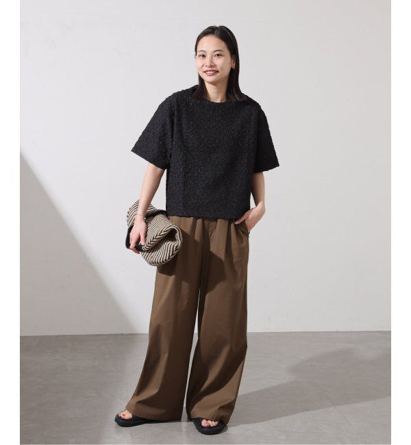 JOURNAL STANDARD「《WEB限定追加》シャーリングハーフスリーブTシャツ」|Tシャツ・カットソー|