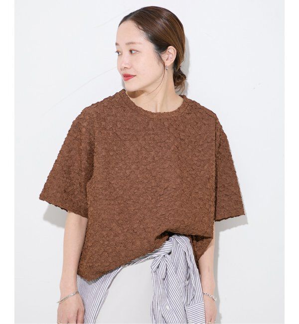 JOURNAL STANDARD「《WEB限定追加》シャーリングハーフスリーブTシャツ」|Tシャツ・カットソー|