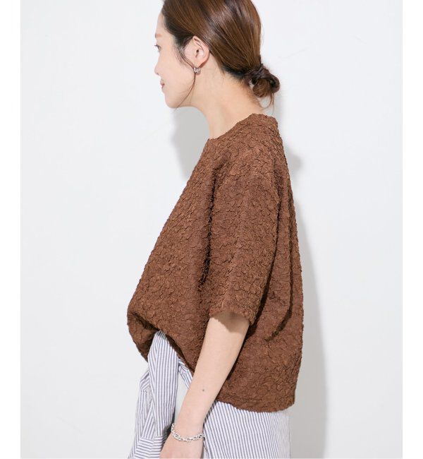 JOURNAL STANDARD「《WEB限定追加》シャーリングハーフスリーブTシャツ」|Tシャツ・カットソー|