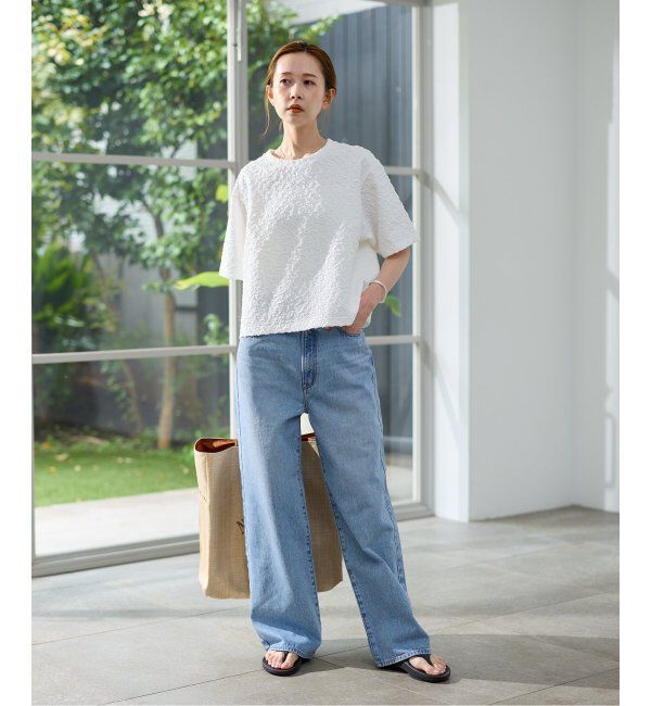 JOURNAL STANDARD「《WEB限定追加》シャーリングハーフスリーブTシャツ」|Tシャツ・カットソー|