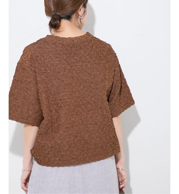 JOURNAL STANDARD「《WEB限定追加》シャーリングハーフスリーブTシャツ」|Tシャツ・カットソー|