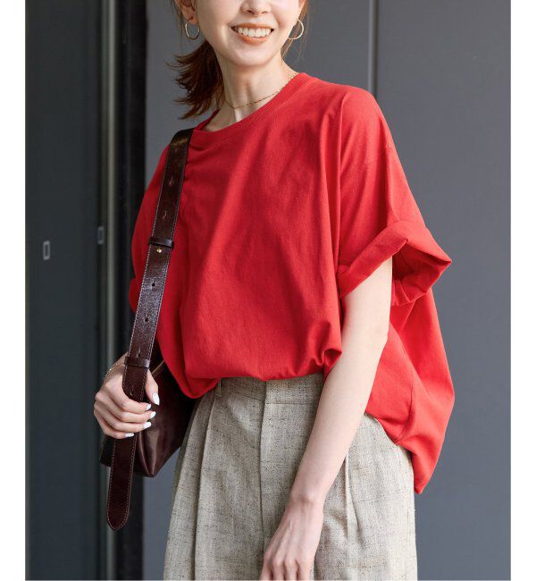 JOURNAL STANDARD「《追加2》タックスウェットTシャツ」|Tシャツ・カットソー|レッド B