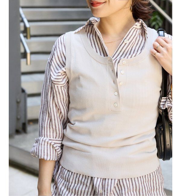 JOURNAL STANDARD「ウォッシャブル2WAYノースリーブプルオーバー」|ニット・セーター|グレーB