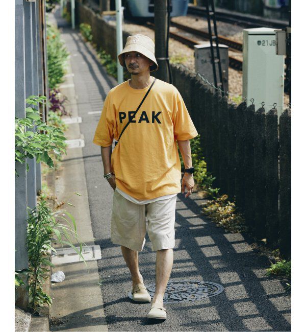 JOURNAL STANDARD relume「SNOW PEAK / スノーピーク 別注 &rdquo;PEAK SNOW&rdquo; ロゴTシャツ」|Tシャツ・カットソー|