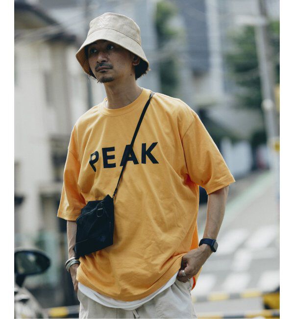 JOURNAL STANDARD relume「SNOW PEAK / スノーピーク 別注 &rdquo;PEAK SNOW&rdquo; ロゴTシャツ」|Tシャツ・カットソー|