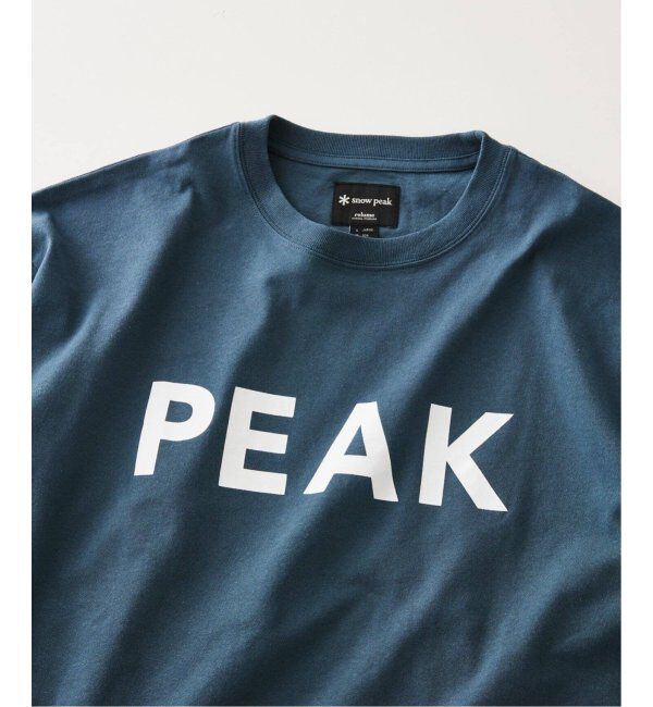 JOURNAL STANDARD relume「SNOW PEAK / スノーピーク 別注 &rdquo;PEAK SNOW&rdquo; ロゴTシャツ」|Tシャツ・カットソー|