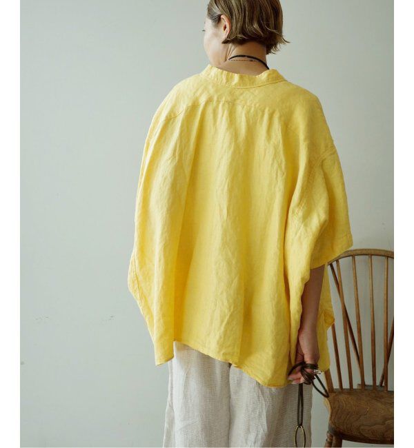 journal standard luxe「40リネンワッシャー Vスキッパーシャツ」|シャツ・ブラウス|