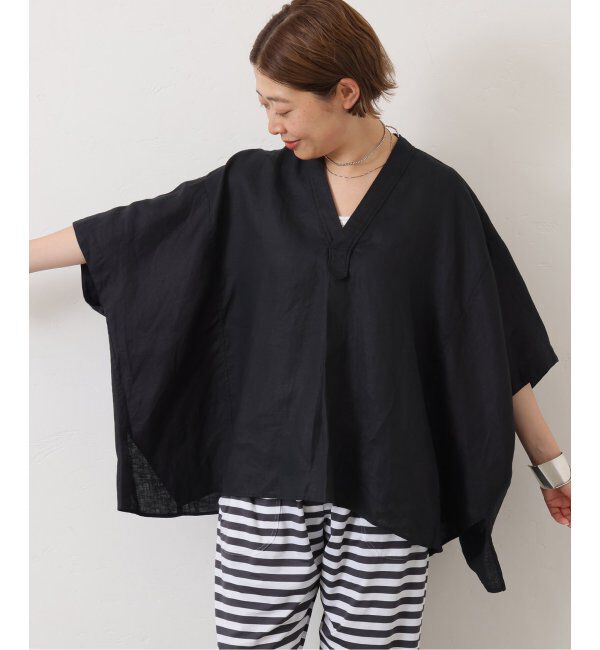 journal standard luxe「40リネンワッシャー Vスキッパーシャツ」|シャツ・ブラウス|