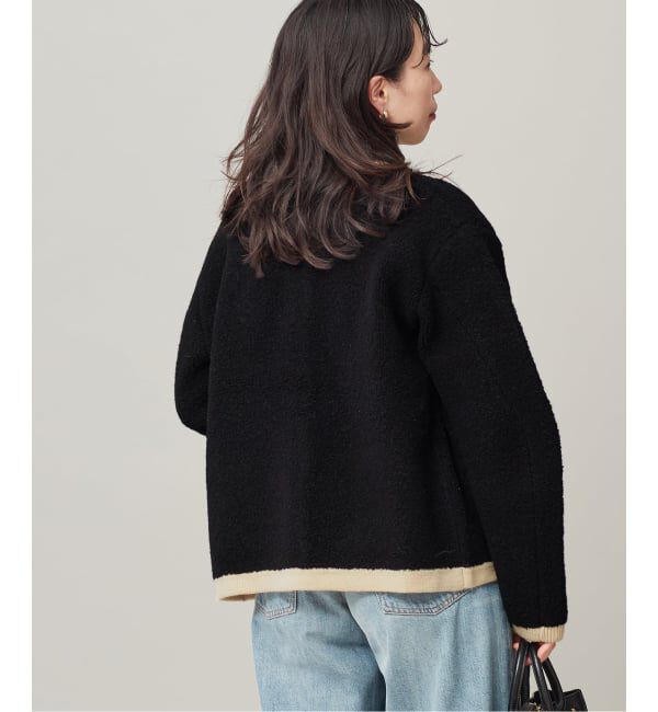 journal standard L'essage「《SP》【金子綾さん着用】バイカラーボアカーディガン」|カーディガン|