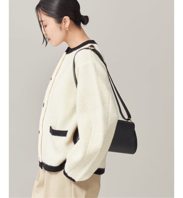 journal standard L'essage「《SP》【金子綾さん着用】バイカラーボアカーディガン」|カーディガン|